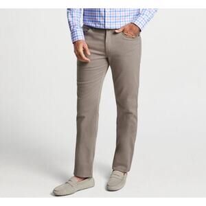 Peter Millar Ultimate Sateen Five-Pocket Pant * Gale Gray *‎ Size 33 * NWT
